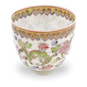 Chinese Eggshell Porcelain Cup Hand-Painted