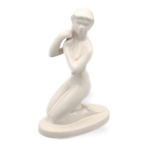 Nude Woman Porcelain Figurine, Hand Made Vintage, Aquincum, 4.5 Ceramic Collectible Sculpture,