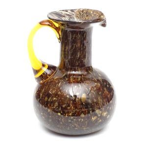 Murano Vase, Vintage Yellow Murano Glass Vase, Fine Glass Amphora, Italy