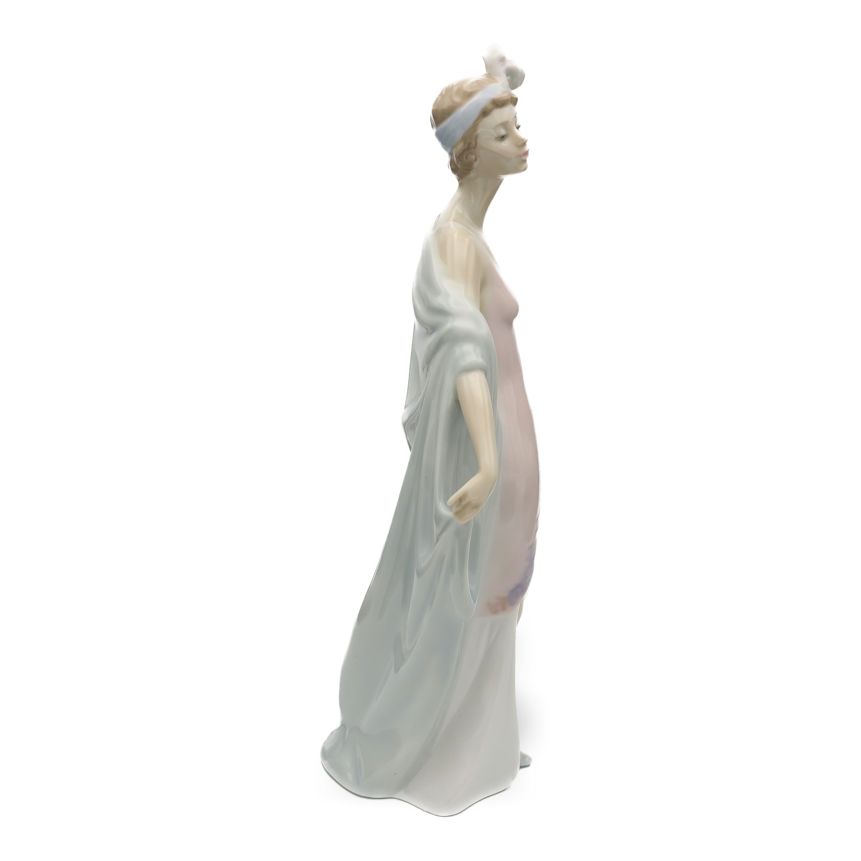 Lladro Art Deco Porcelain Figurine, Sophisticate Flapper Lady, Model 5787, Boxed, Retired