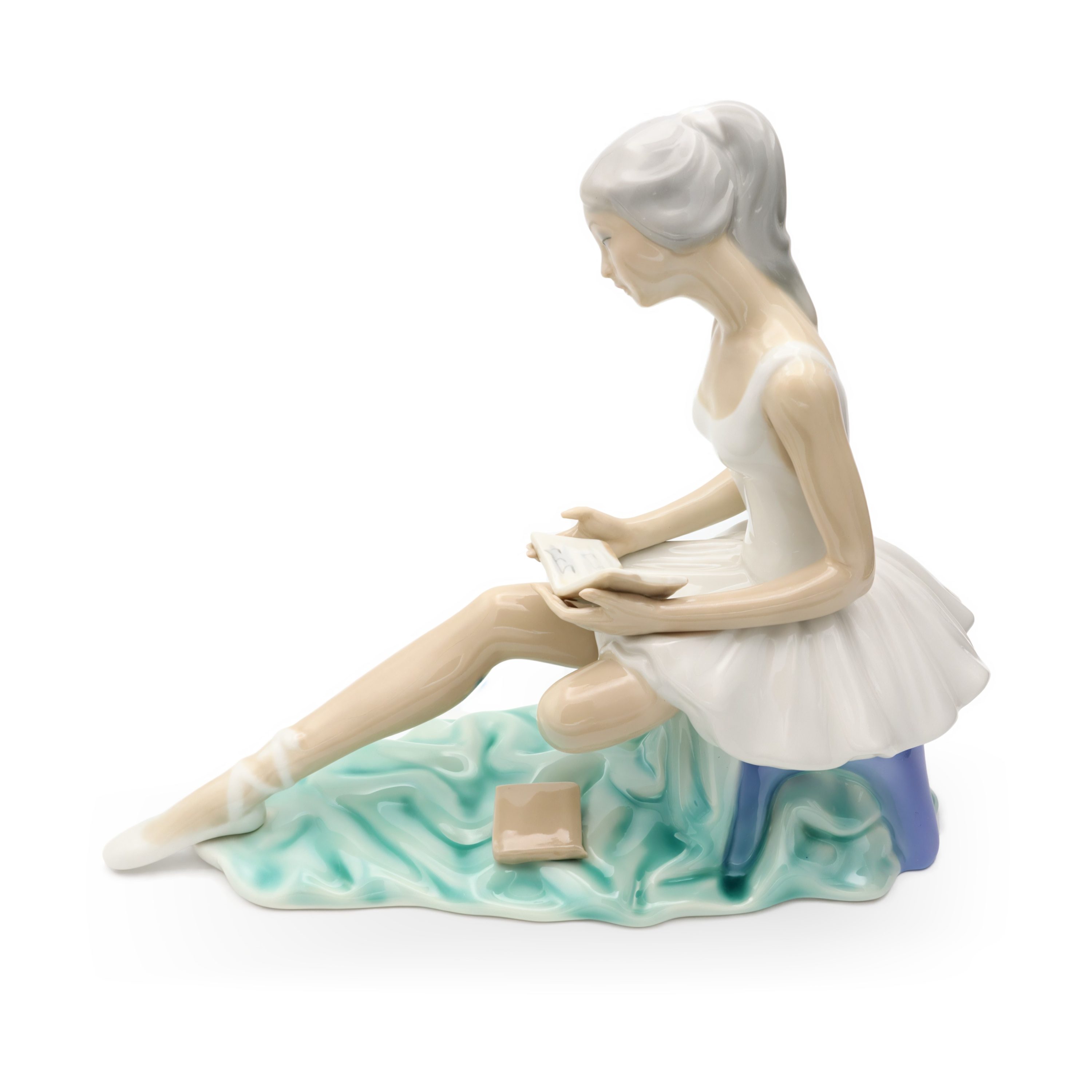 Ballerina Porcelain Doll, Hand Made Tengra Vintage Collectible Figurine