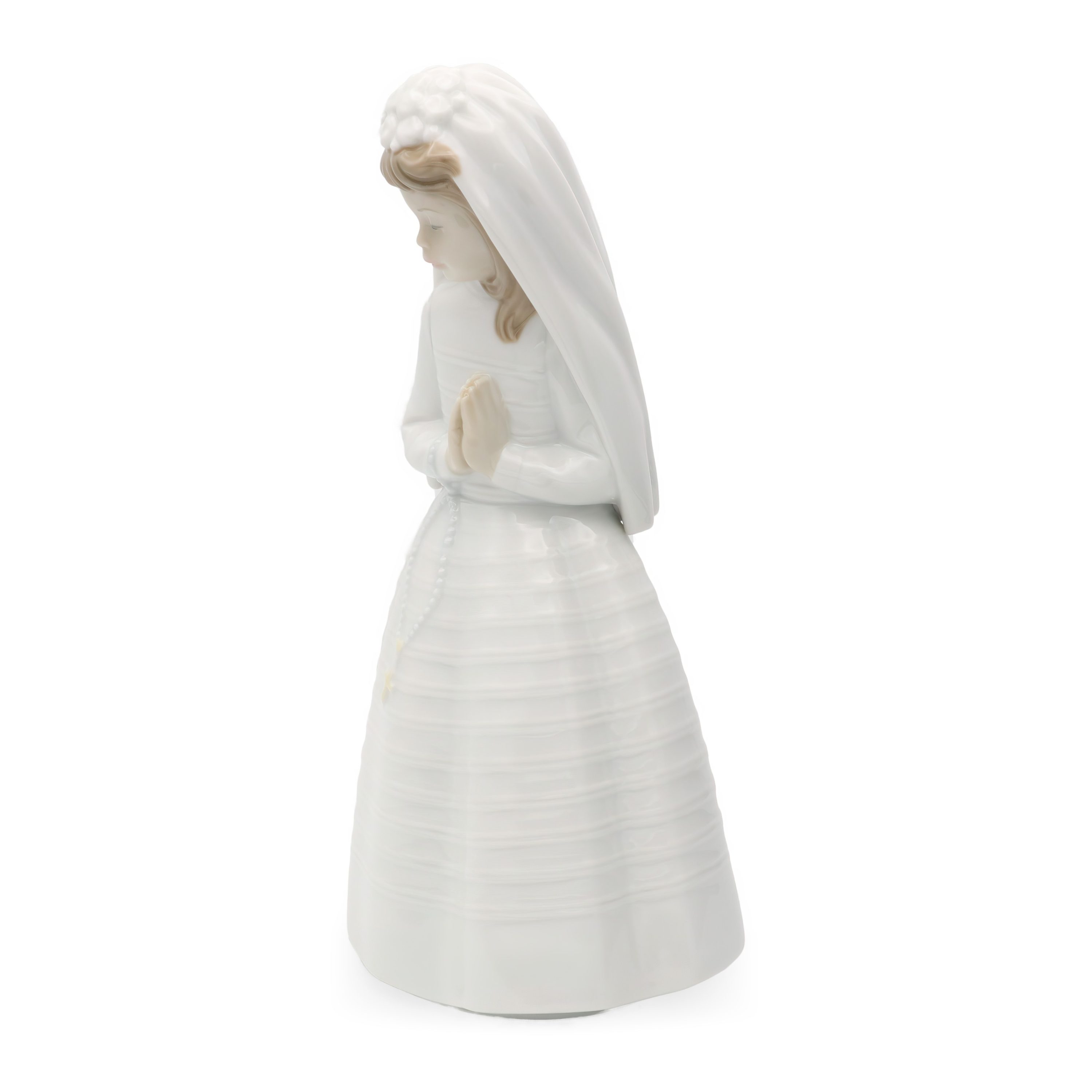 Lladro NAO First Communion, Girl Dressed In White, Porcelain Figurine Praying Girl, Limited Edition Collectible, Elegant Religious Decor, Gift For Faith Milestones