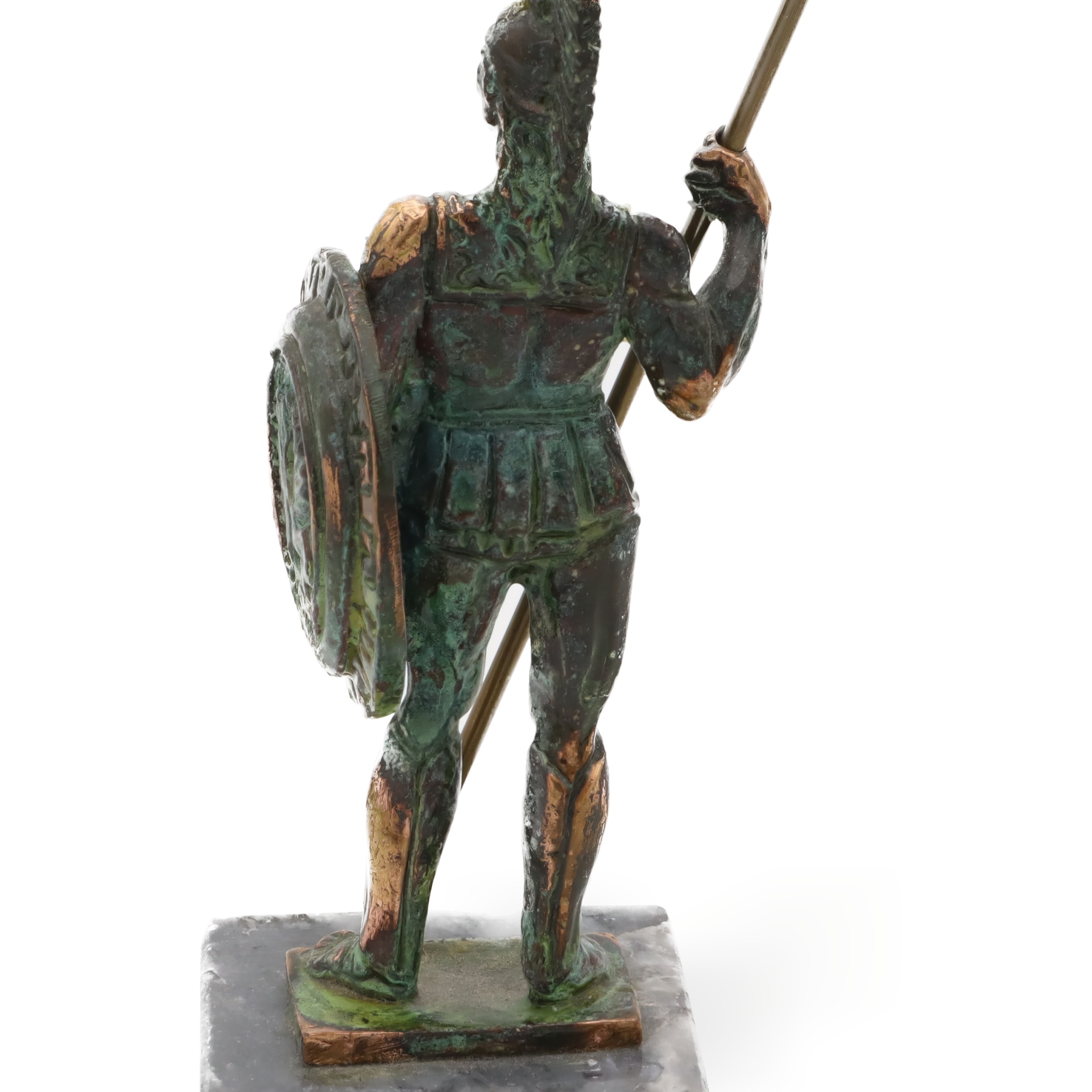 Spartan Warrior Bronze Statue - Vintage Decor - Greek Mythology Art - Ancient Warrior Sculpture - Bronze Home Accent - Historical Figurine