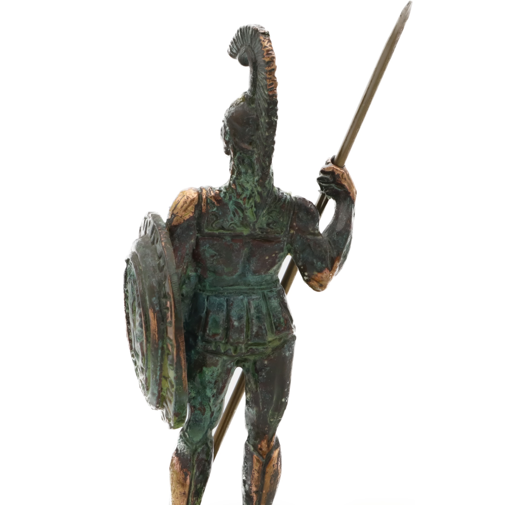 Spartan Warrior Bronze Statue - Vintage Decor - Greek Mythology Art - Ancient Warrior Sculpture - Bronze Home Accent - Historical Figurine