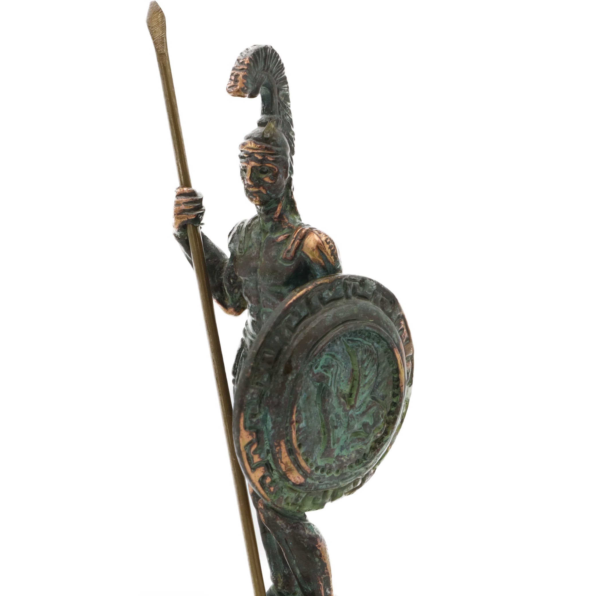 Spartan Warrior Bronze Statue - Vintage Decor - Greek Mythology Art - Ancient Warrior Sculpture - Bronze Home Accent - Historical Figurine