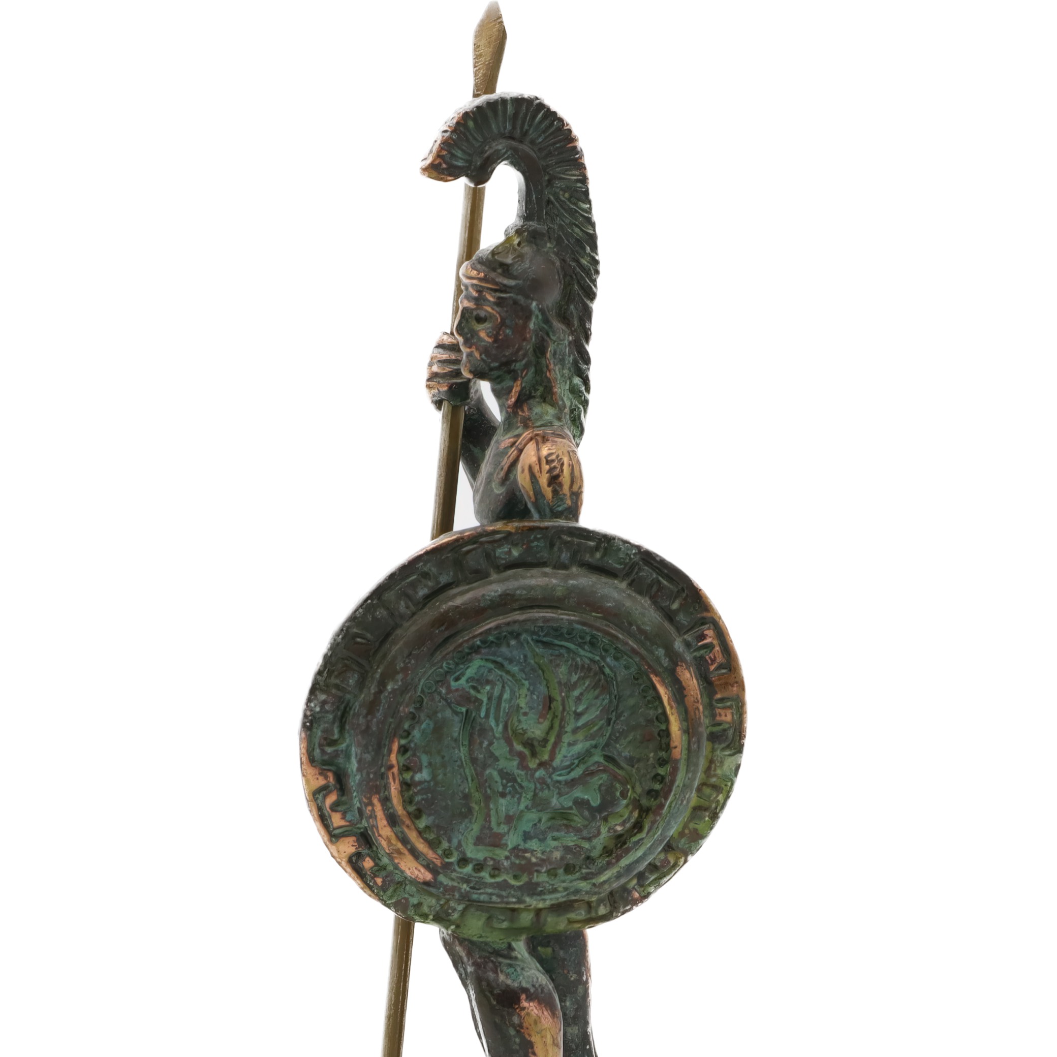 Spartan Warrior Bronze Statue - Vintage Decor - Greek Mythology Art - Ancient Warrior Sculpture - Bronze Home Accent - Historical Figurine