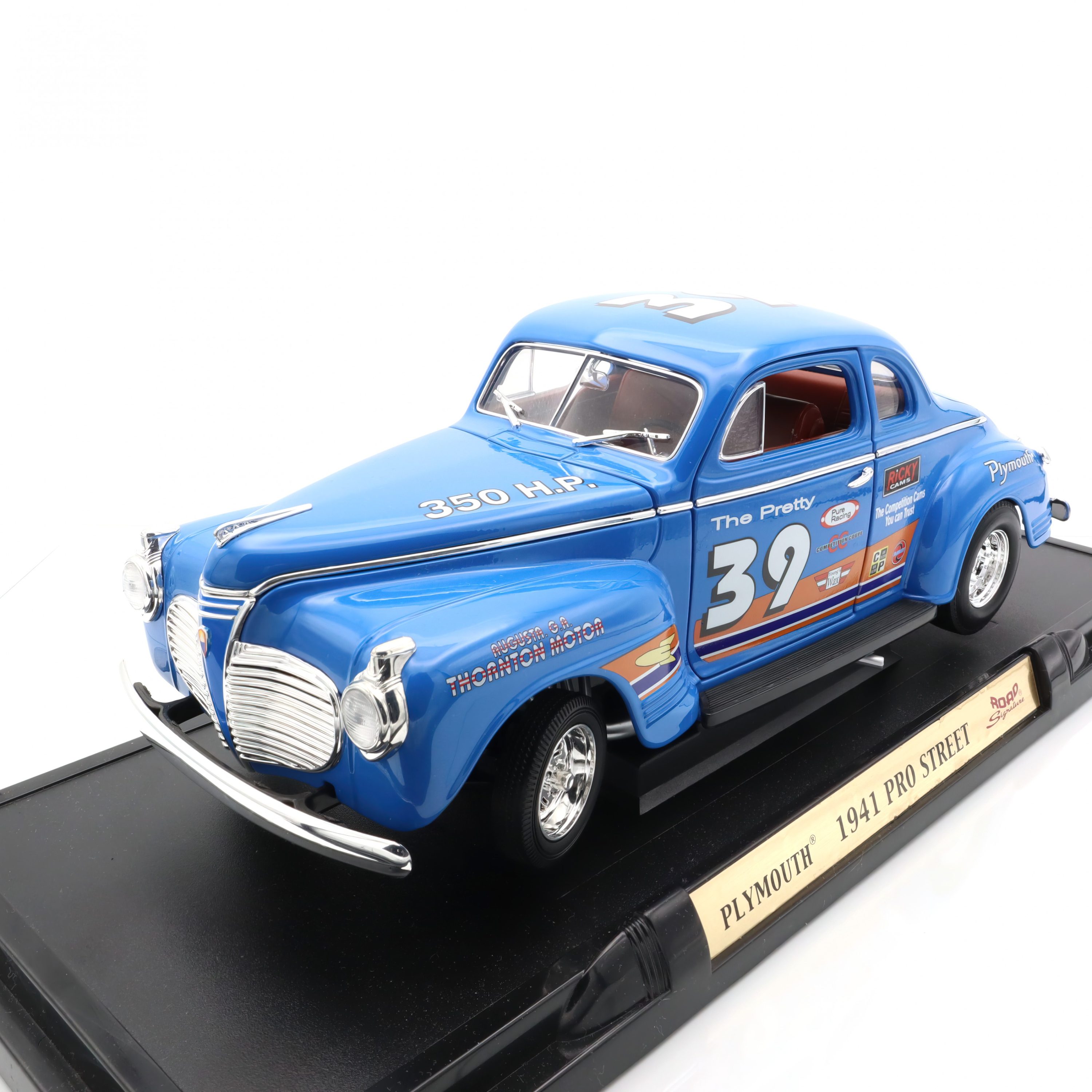 1941 Plymouth Pro Street Road Signature 1 To 18 Diecast Model Car - Vintage Collectible Car Model - Classic Car Replica - Diecast Vehicle For Collectors - Limited Edition Scale Model - Antique Car Enthusiast Gift