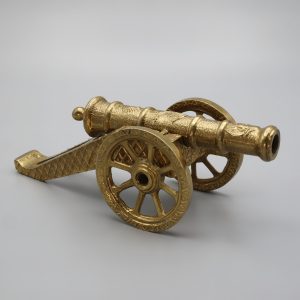 Bronze Cannon Statue - Military Decor - Vintage Bronze Art - Historical Cannon Sculpture - Antique Reproduction Cannon - War Memorabilia - Unique Office Decor - Rustic Bronze Figurine - Collectible Artillery Model