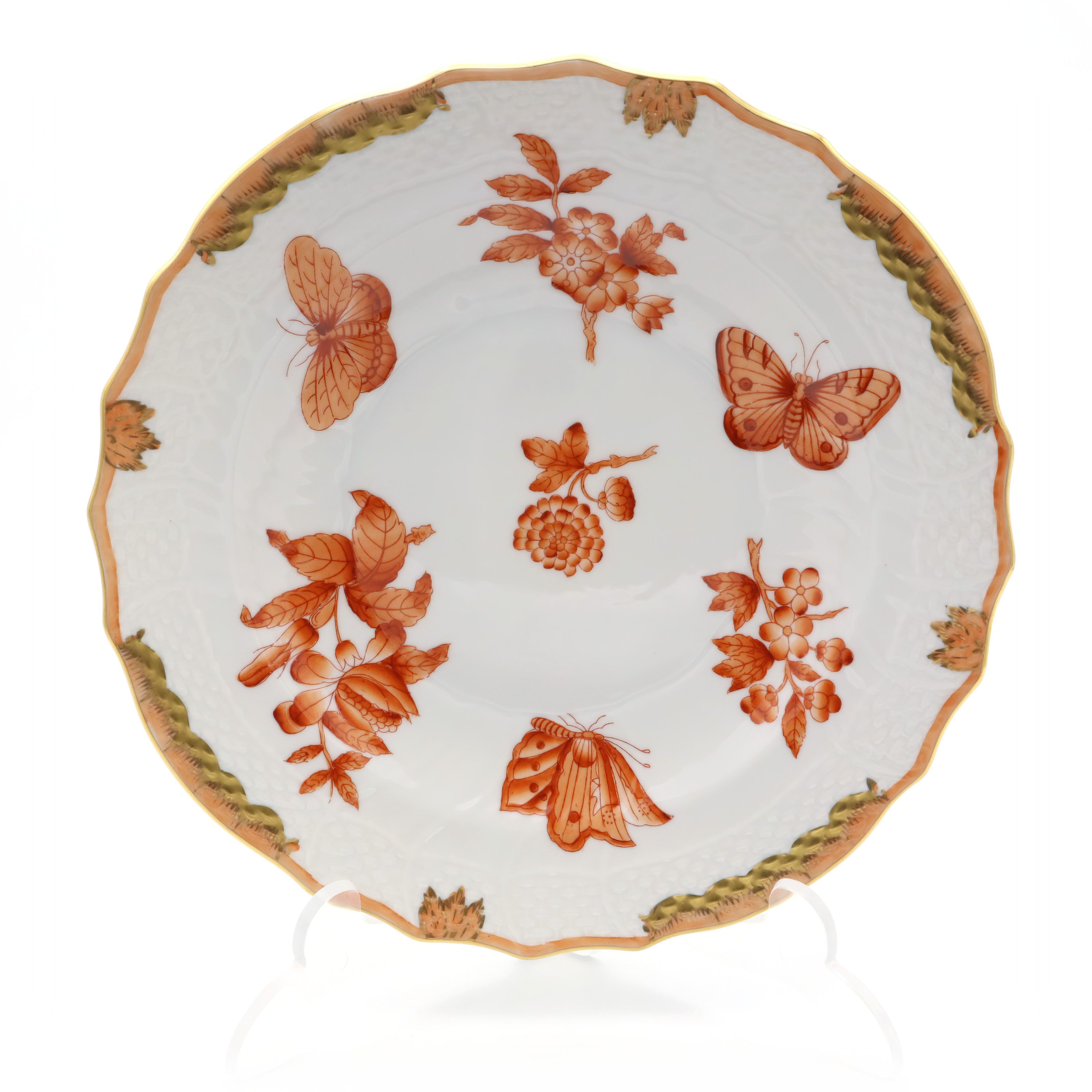 Herend Fortuna Salad Plate Vintage Porcelain Hand Painted - Retired - 8 Inch Plate - Collectible Hungarian Porcelain - Kitchen Decor - Handcrafted Tableware - Elegant Dining - Replacement China - Shabby Chic Home - Gift For Collectors