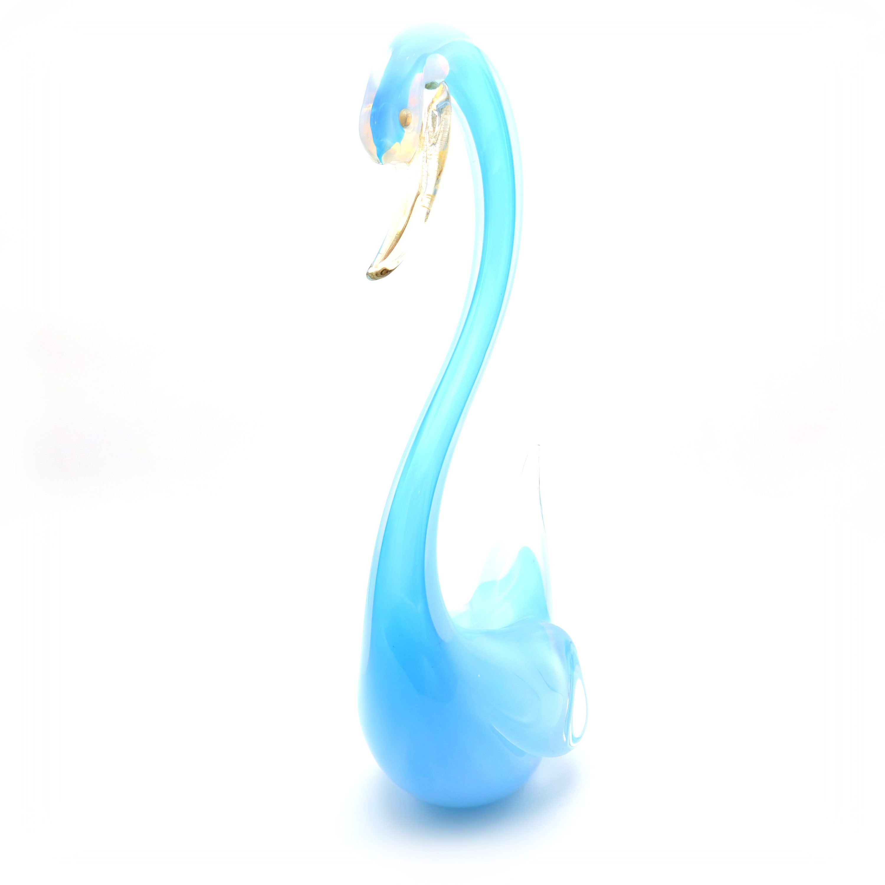 Large Murano Swan - Very Rare Huge Crystal Bird Figurine - Vintage Glass Animal Sculpture - Handblown Italian Art Glass