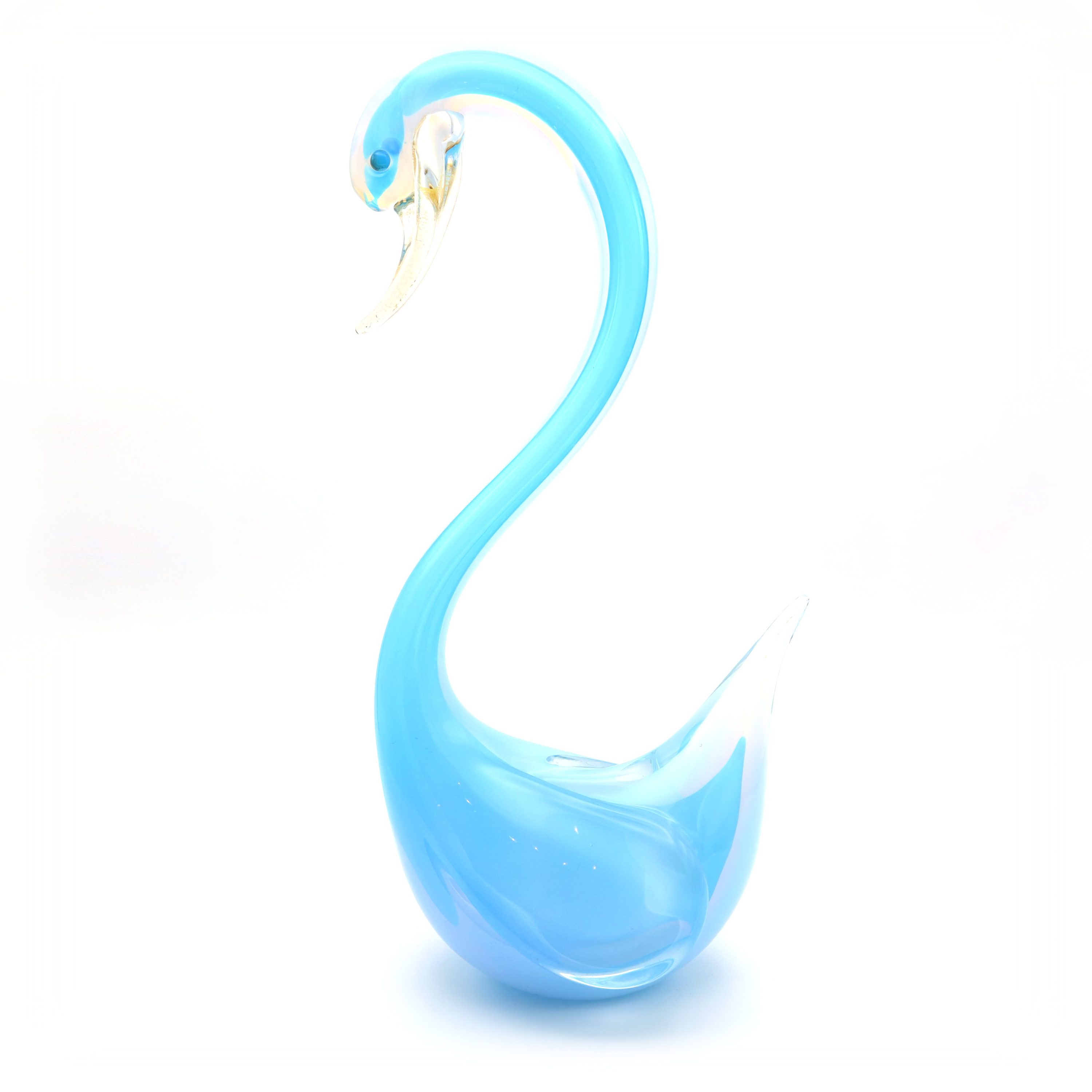 Large Murano Swan - Very Rare Huge Crystal Bird Figurine - Vintage Glass Animal Sculpture - Handblown Italian Art Glass