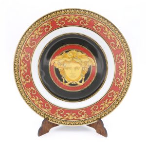 Versace Decor Plate By Rosenthal - Vintage Porcelain Plate - Luxury Home Decor - Collectible Wall Art - Designer Tableware