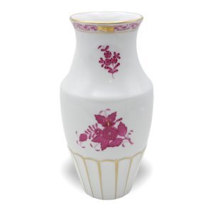 Herend Apponyi Pur Pur Vase - Hand Painted Porcelain - Chinese Bouquet Pattern