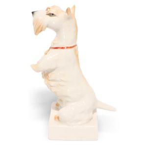 Volkstedt Terrier Porcelain Figurine - German Dog Collectible