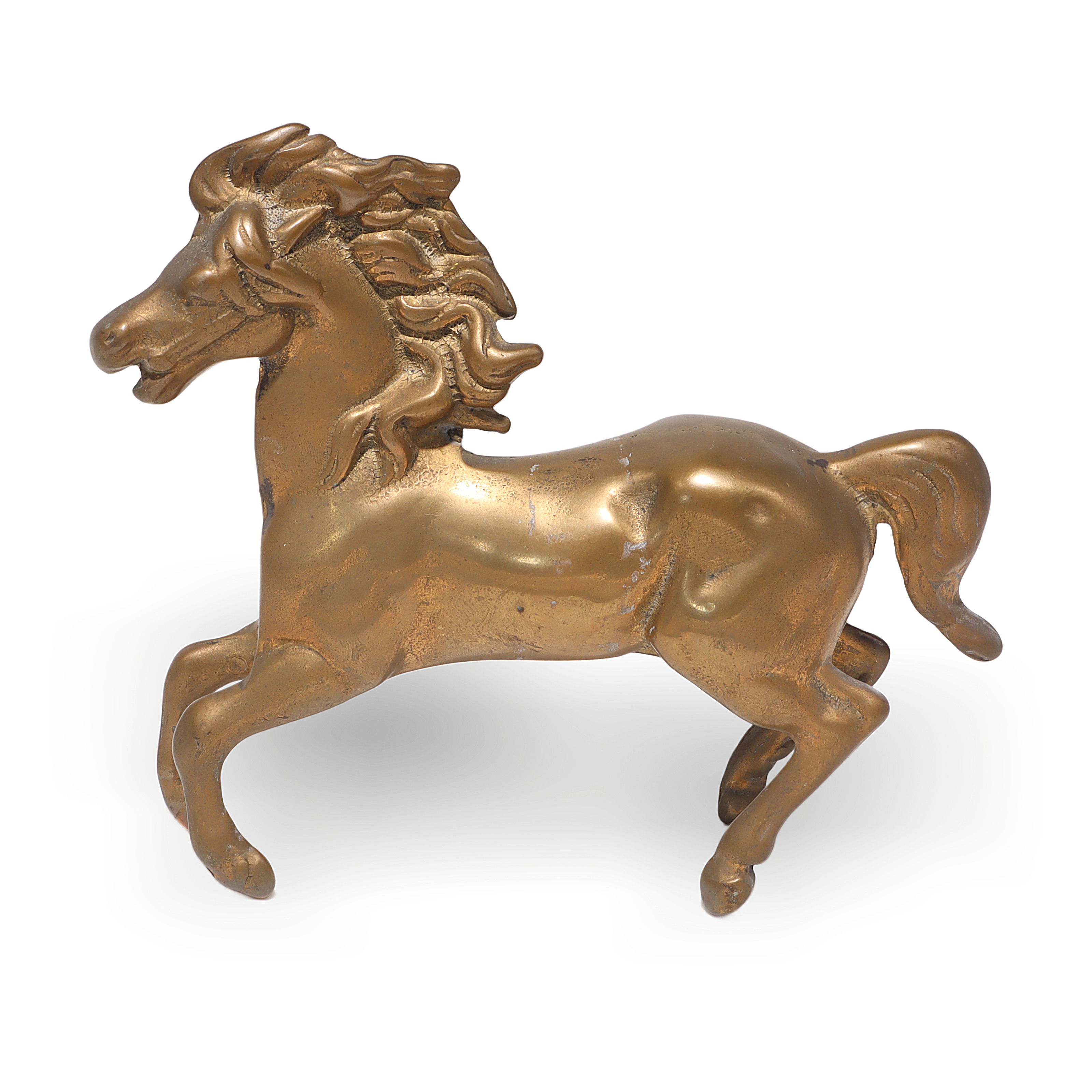 Vintage Brass Horse Figurine Collectible Home Decor Brass horse figurine vintage collectible, decorative brass horse statue for home or office display