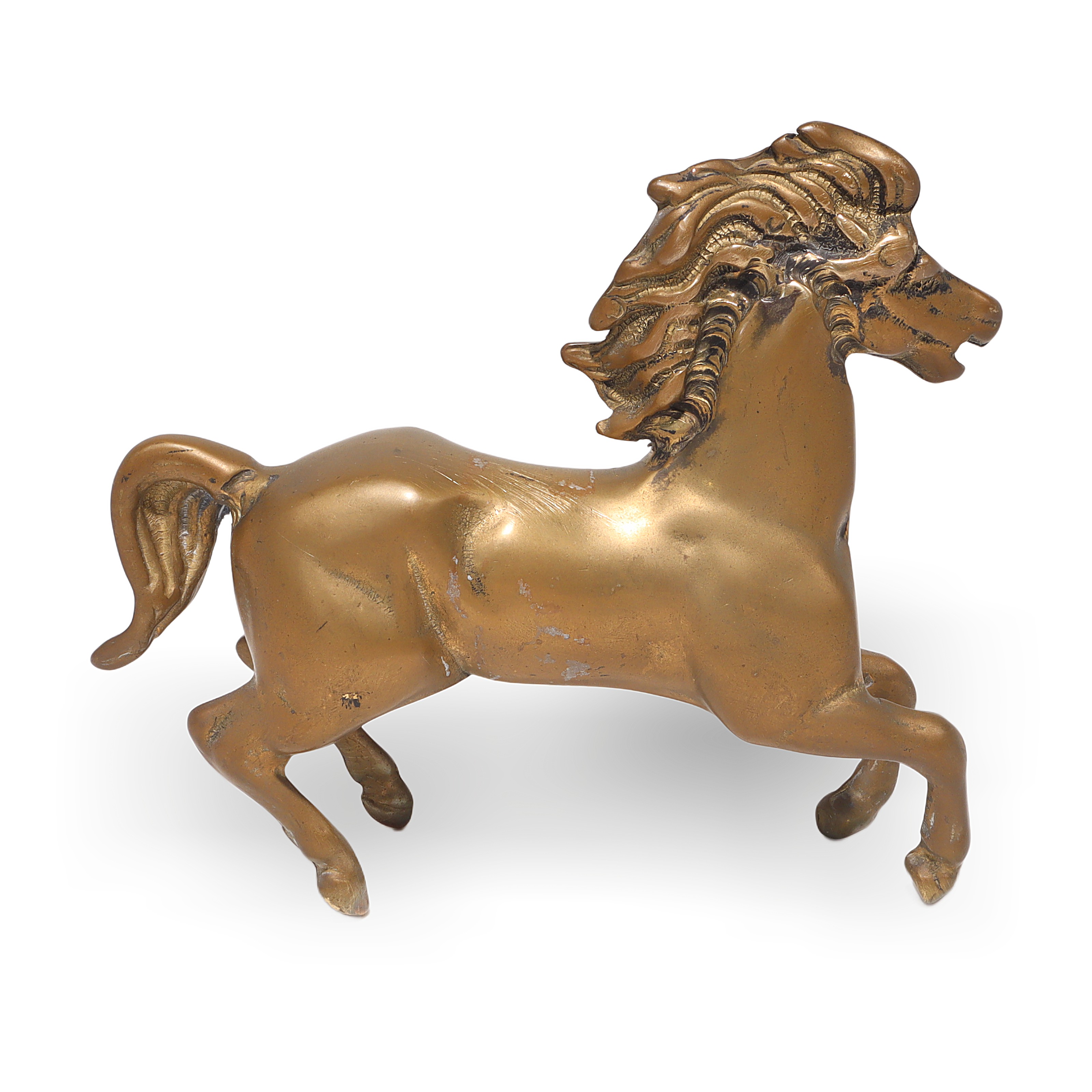 Vintage Brass Horse Figurine Collectible Home Decor Brass horse figurine vintage collectible, decorative brass horse statue for home or office display