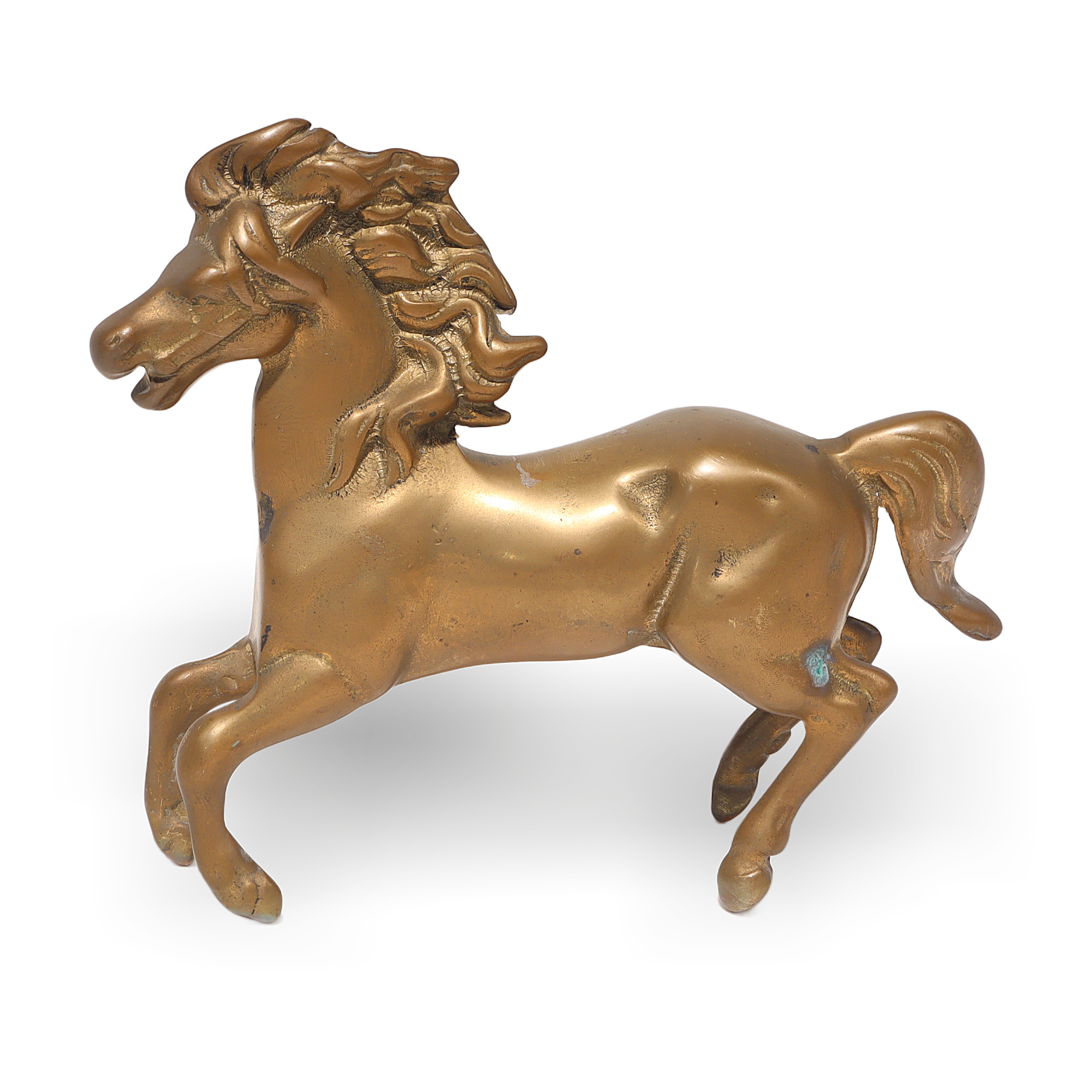 Vintage Brass Horse Figurine Collectible Home Decor Brass horse figurine vintage collectible, decorative brass horse sculpture for home or office display
